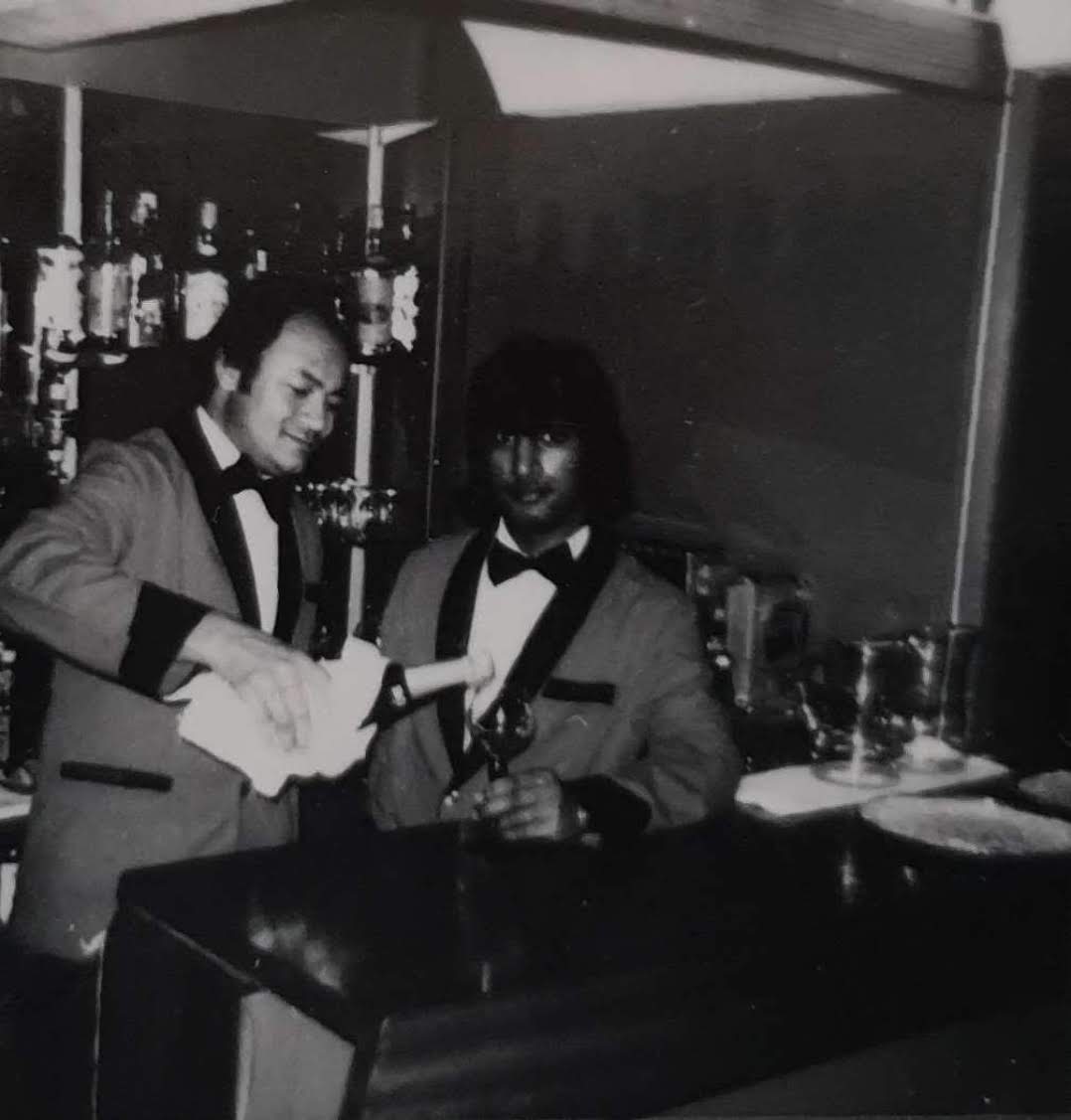 Historic bar scene from the early Kathmandu years