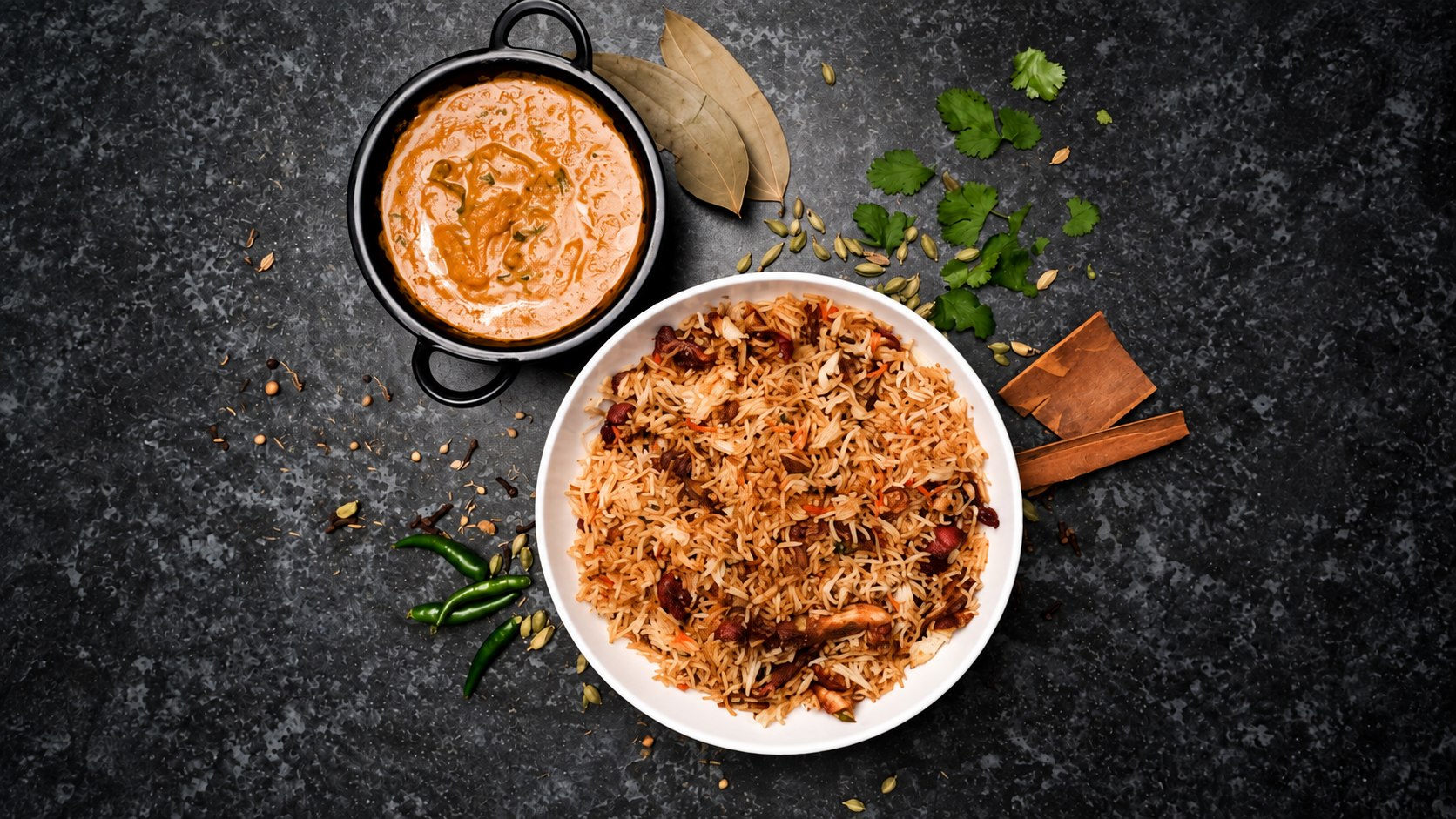 Dangol family pillau served for sharing